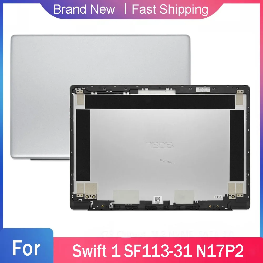 НОВ LCD калъф за лаптоп ACER Swift SF113-31 N17P2, работа на смени задната част на кутията, сребрист цвят0
