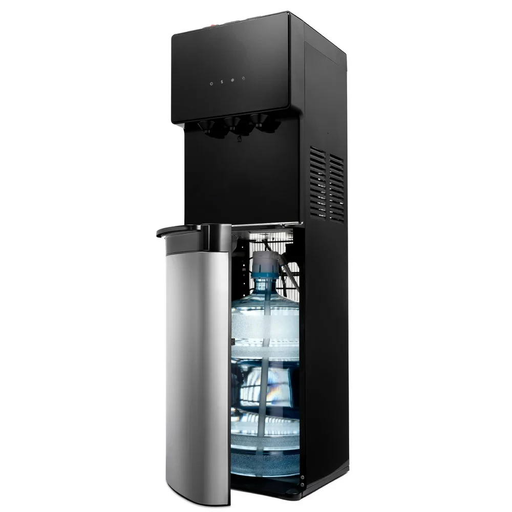 Охладител за вода с качването на 3 температура, Неръждаема стомана / черен опаковка Drnk Диспенсер за вода помпа Диспенсер за вода помпа за вода диспенсер за вода0