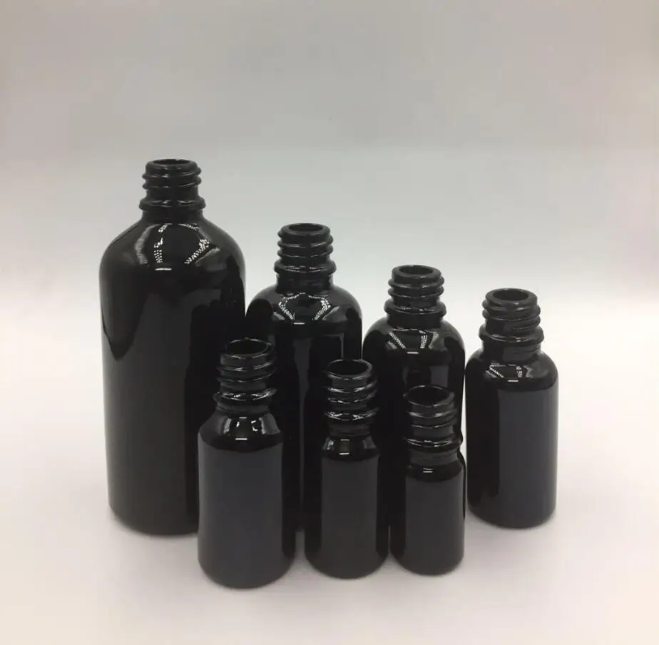 5 мл черна стъклена бутилка етерично масло течната суроватка интегрирана краен за възстановяване на гел серум течност за грижа за кожата козметична опаковка5