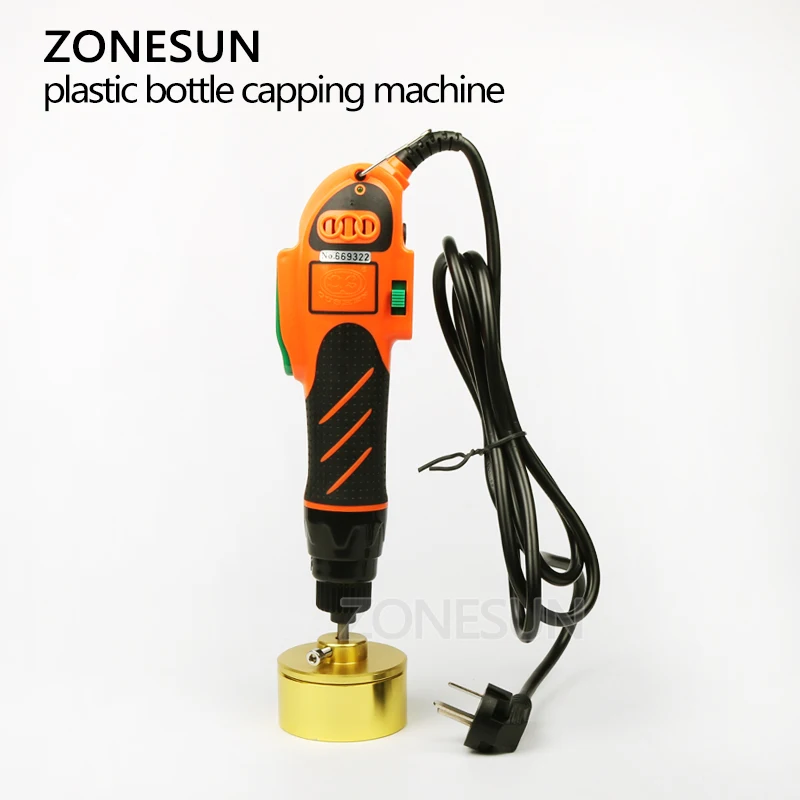 ZONESUN Електрически 10-50 мм ръчен инструмент за затваряне на бутилки с Пластмасова кръгла капак за бутилки с Вита укупорочная машина3