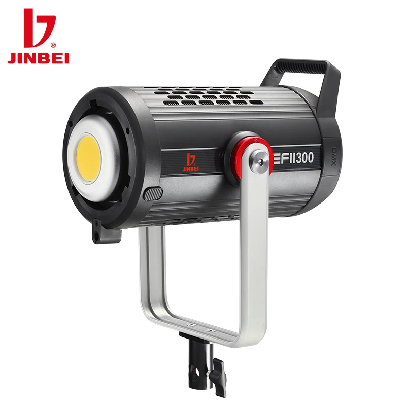JINBEI EFII-300 led Лампа за Видеозаснемане 300 W 5500 К, Лампа За Студийно Фотографско Осветление С монтиране Bowens За Фотография/на живо/видео запис3