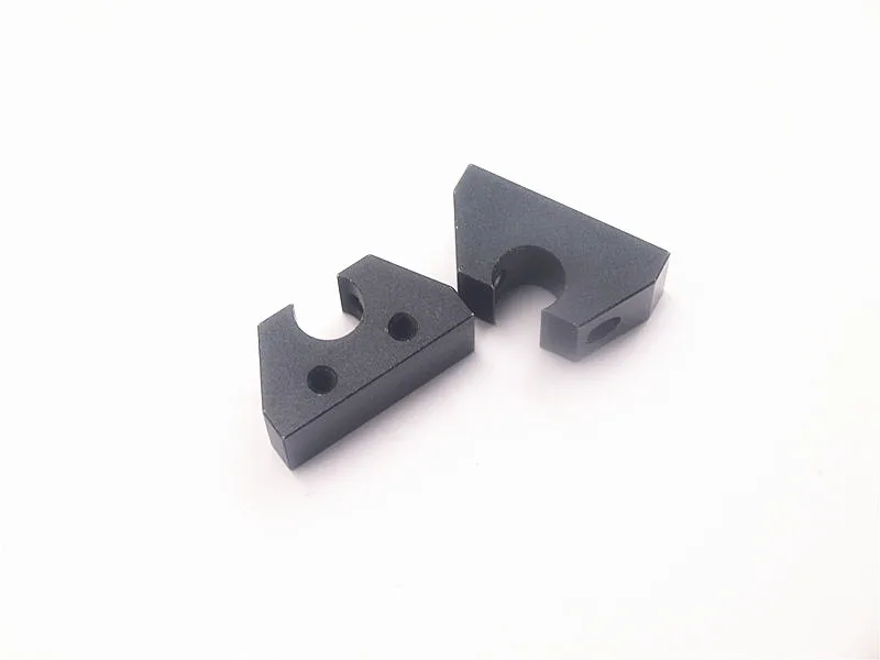 Funssor 4 бр. черен анодизиран алуминиев Y-образен държач за детайли 3D принтер Prusa i3 MK3, метален 8 мм, елегантен притежателят на пръчката1
