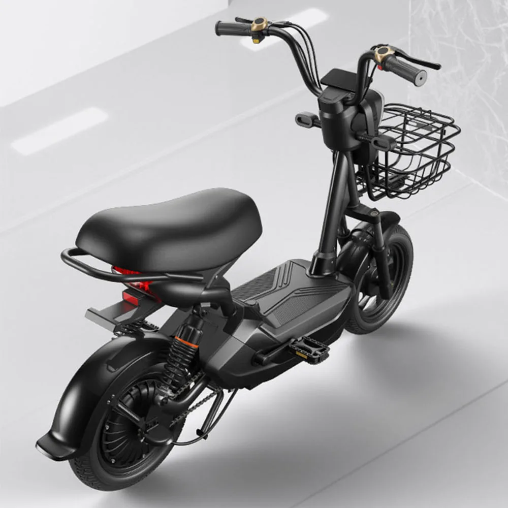 Електрически мотоциклет за възрастни, електрически автомобил, литиева батерия с преносим вакуум гума за лесен път, вместо пеша1