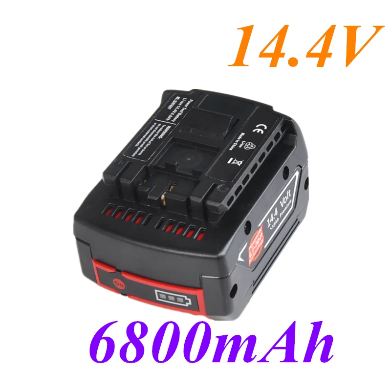 14,4 v 6800 mah Акумулаторна литиево-йонна батерия за акумулаторни Електрически бормашини-шуруповерта BOSCH BAT607, BAT607G, BAT614, BAT614G1