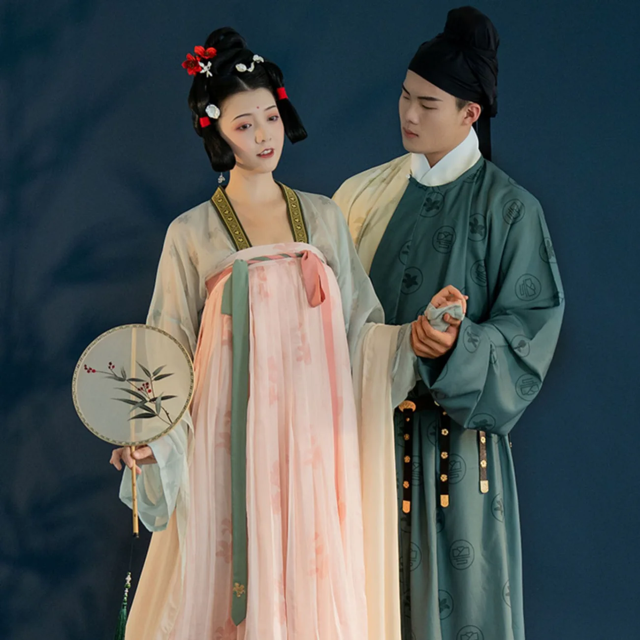 Рокля принцеса на династия Тан Hanfu Lady, китайска автентична оригинална пролетна фея, пълен комплект елегантен костюм с принтом супер феите3