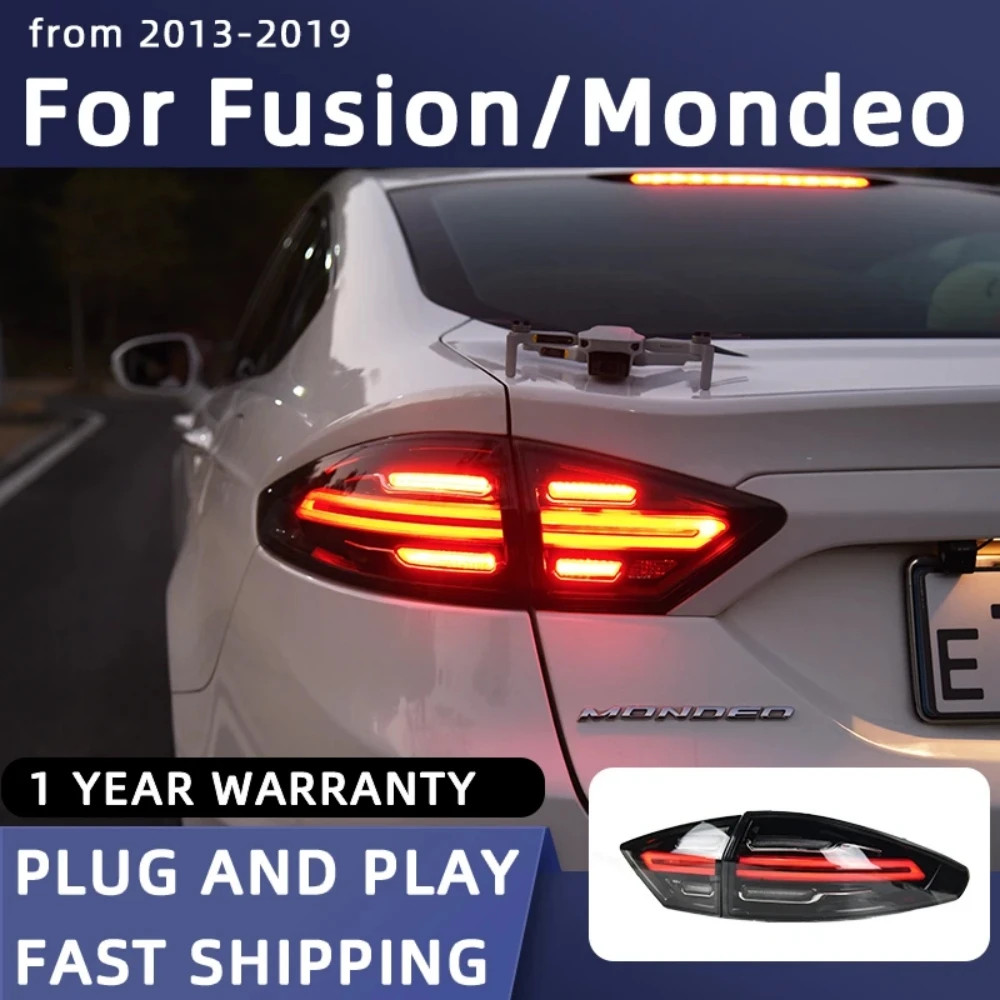 Аксесоари за led задни светлини Plug And Play за Ford Fusion 2013-2019 Mondeo, led стоп-сигнал, автомобилни led задни светлини в събирането на3