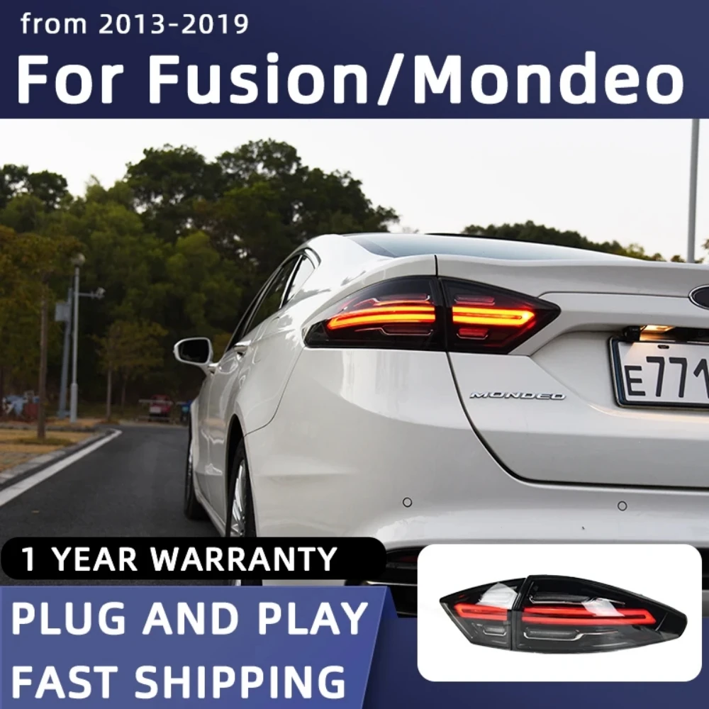 Аксесоари за led задни светлини Plug And Play за Ford Fusion 2013-2019 Mondeo, led стоп-сигнал, автомобилни led задни светлини в събирането на4