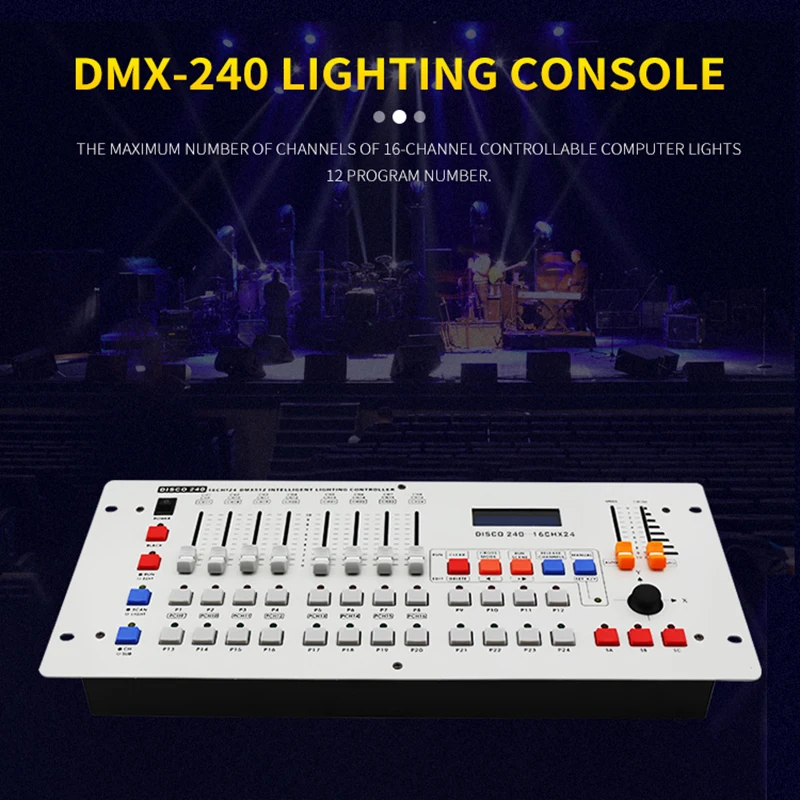 DMX 512 Контролер за осветление 240 Сценична Светлинна Consol0