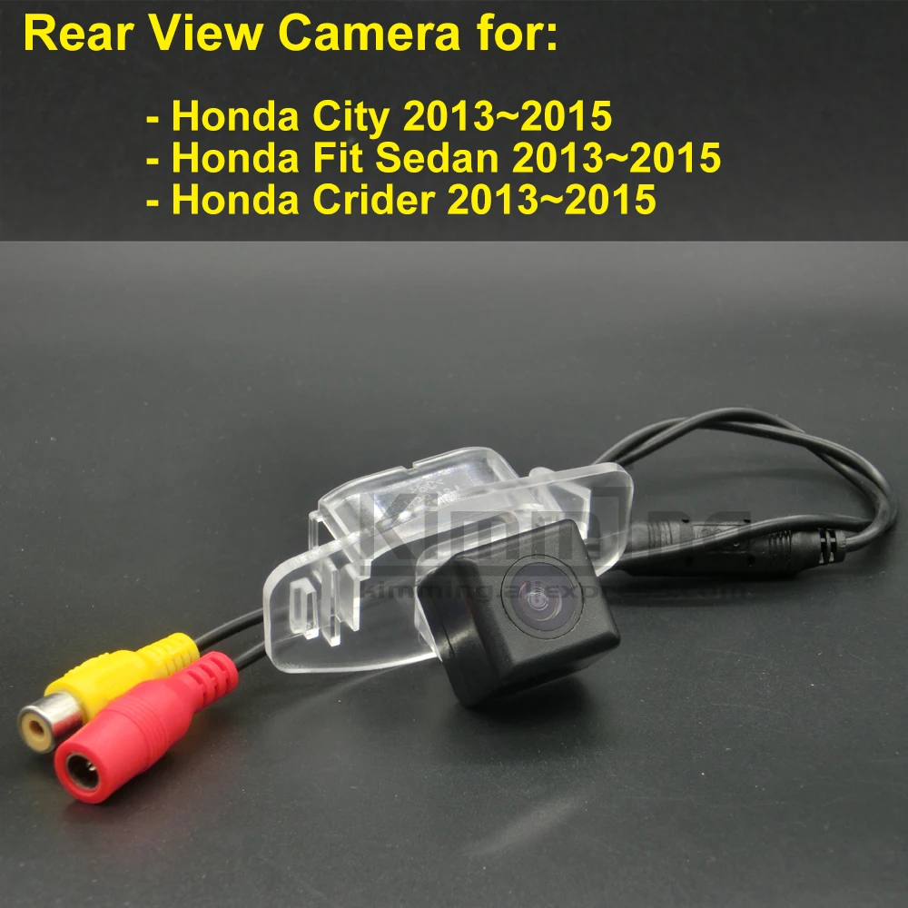 Автомобилна камера за задно виждане за Honda Fit City седан Crider 2013 2014 2015 Безжична жичен RCA CCD резерв парковочная камера за задно виждане NV HD0