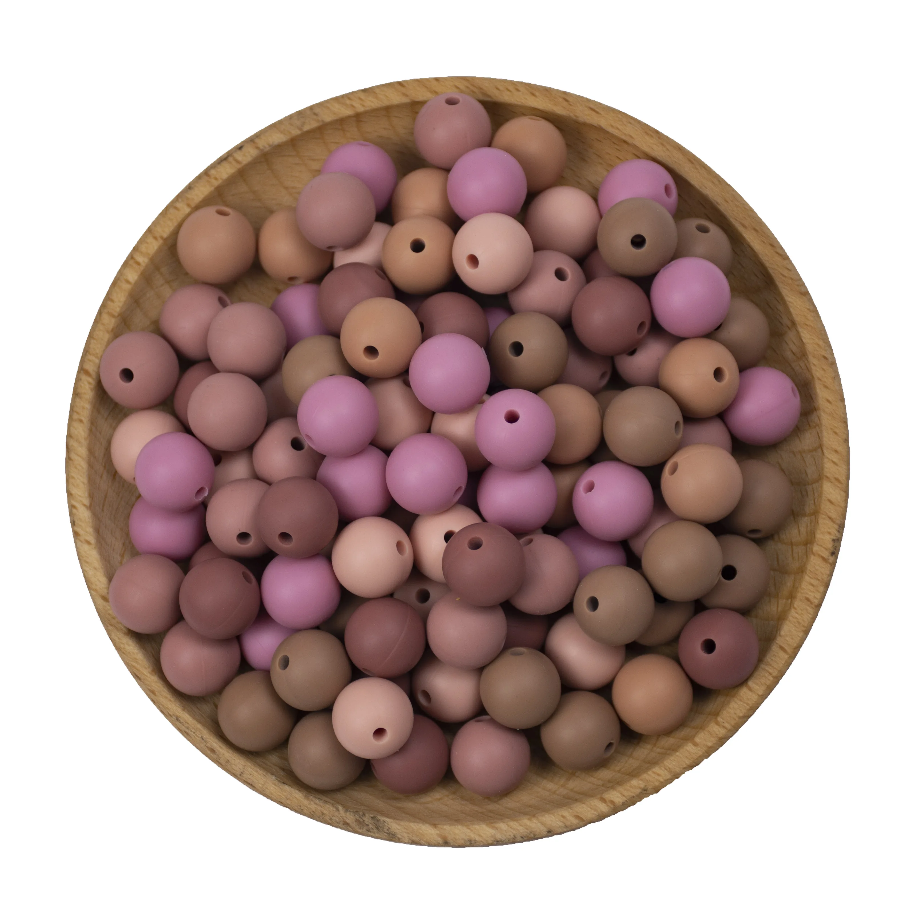 500 броя смесени цветове 12-15 мм кръгли силиконови топки за никнене на млечни зъби, които не съдържат BPA силиконови скоби за пустышек, хит на продажбите Perles0