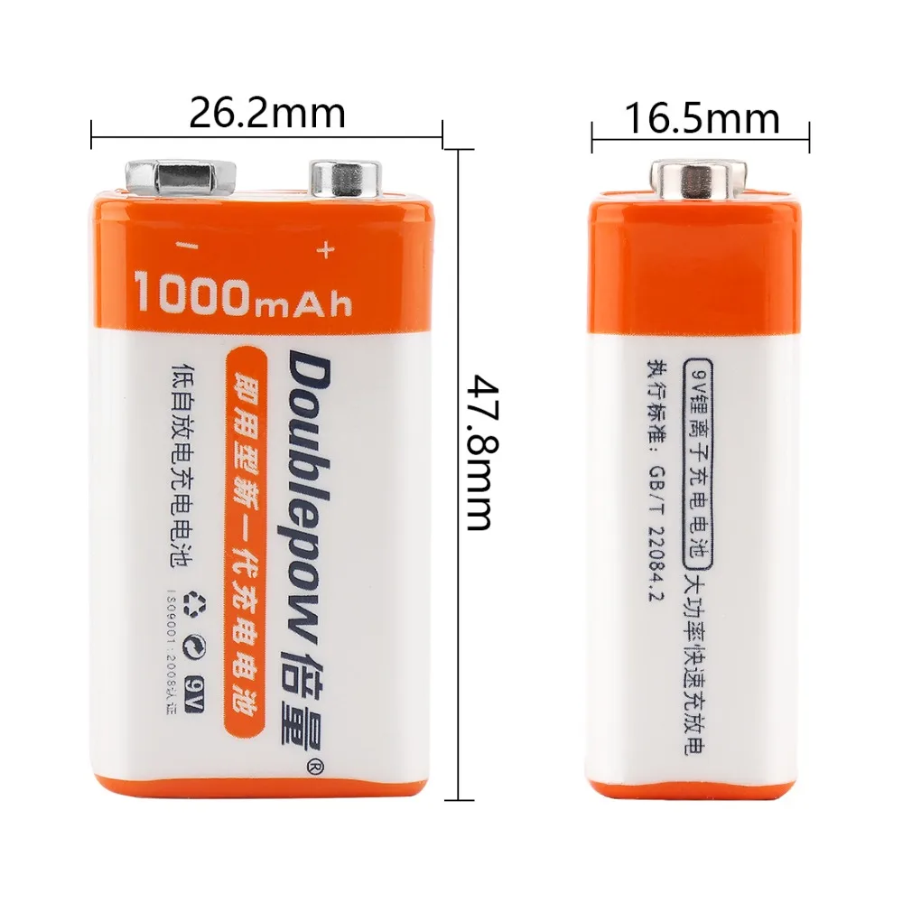 Гореща разпродажба, 2 бр., акумулаторна батерия 1000 mah 9 В, е детска играчка, литиево-йонна акумулаторна батерия + 1 бр., интелигентно зарядно устройство 18650 9 AA1