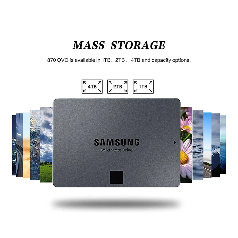 SAMSUNG SSD 1tb 870 QVO 870 EVO 500 GB 250 GB Вътрешен Твърд диск 1T 2T 4T HDD Твърд Диск SATA 3 2,5 за Преносим компютър1