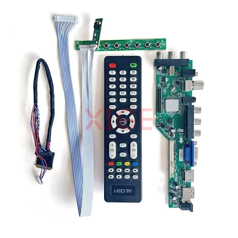 Контрольор карта на водача, Подходящи за LP116WH1 LP116WH2 LP116WH6 40-Пинов комплект LVDS 1366*768 USB + DHMI + VGA + 2AV 11,6