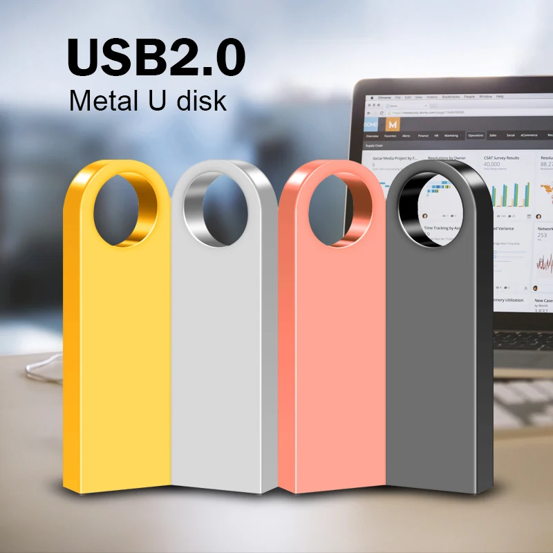 USB флаш памет от 128 gb 64 gb 32 gb карта памет Водоустойчив USB2.0 сребрист метален стик Бърза доставка2