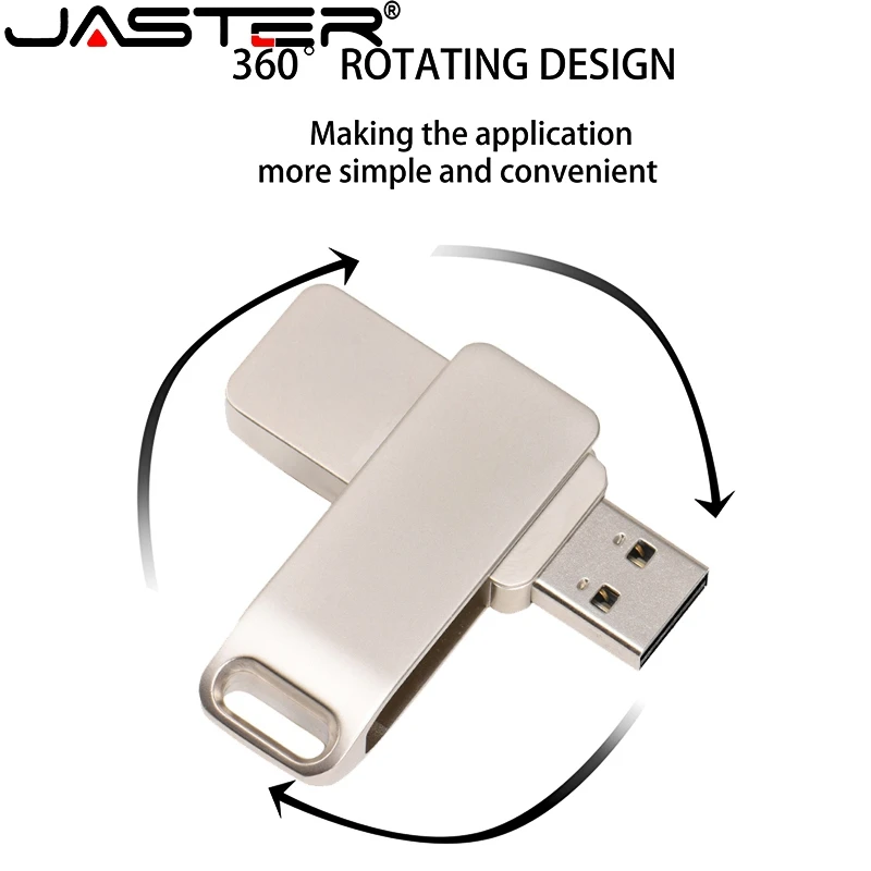 JASTER usb flash USB 2.0 Метална стик personalizado memoria usb 004GB 008GB 016GB 032GB 064GB 128GB usb флаш памет сладко1