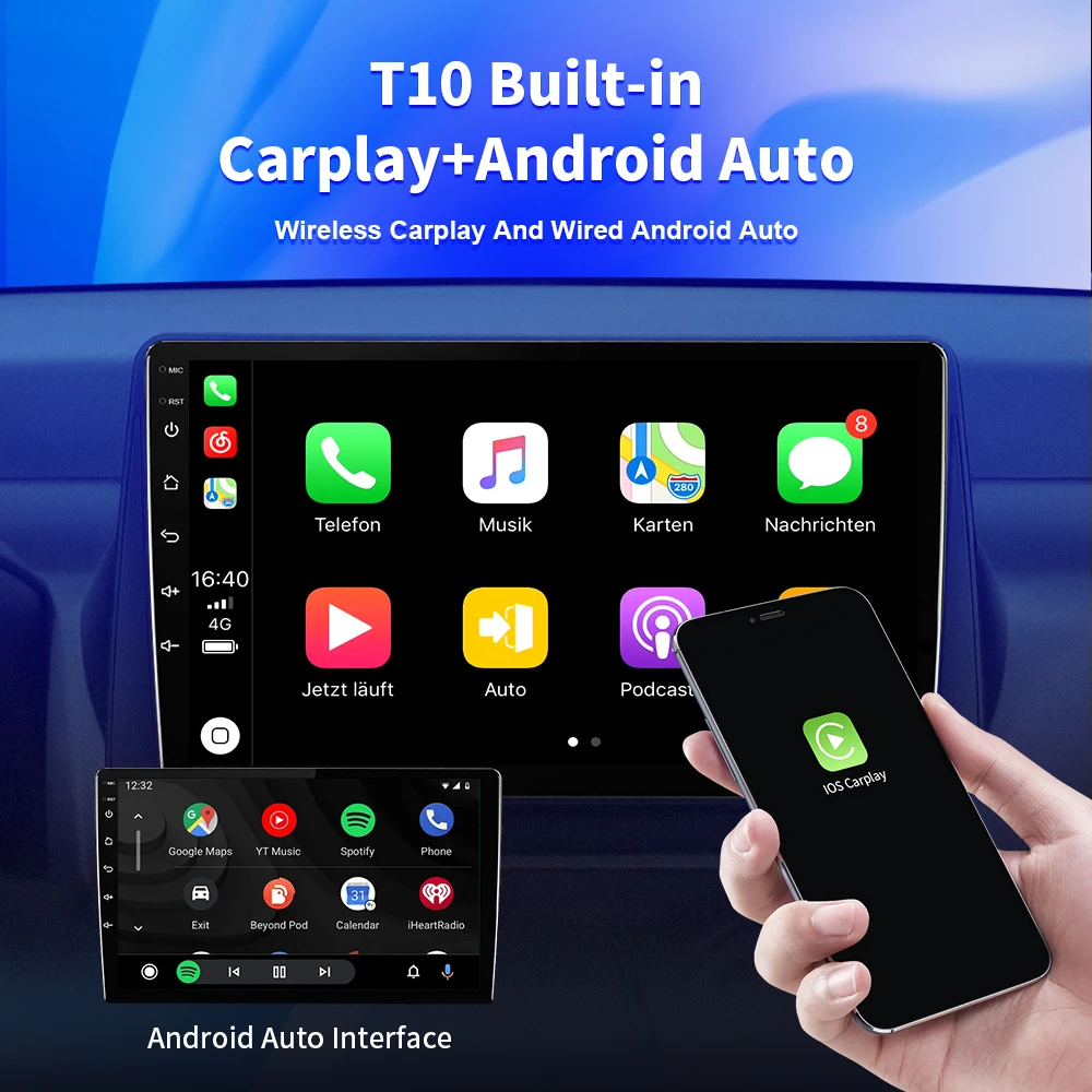 NAVISTART Android 10 Автомагнитола За Opel Combo Corsa Tigra 2001-2011 GPS Навигация 4G WIFI Carplay Без DVD Плейъра 2 Din Плеър BT2