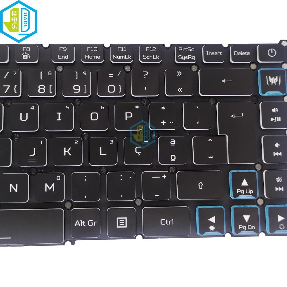 Клавиатура с подсветка RGB Белгия, Български Португалски Клавиатура За Acer Predator Triton 500 PT515-52 PT515-52-77P9 LG04P-P90B3L1