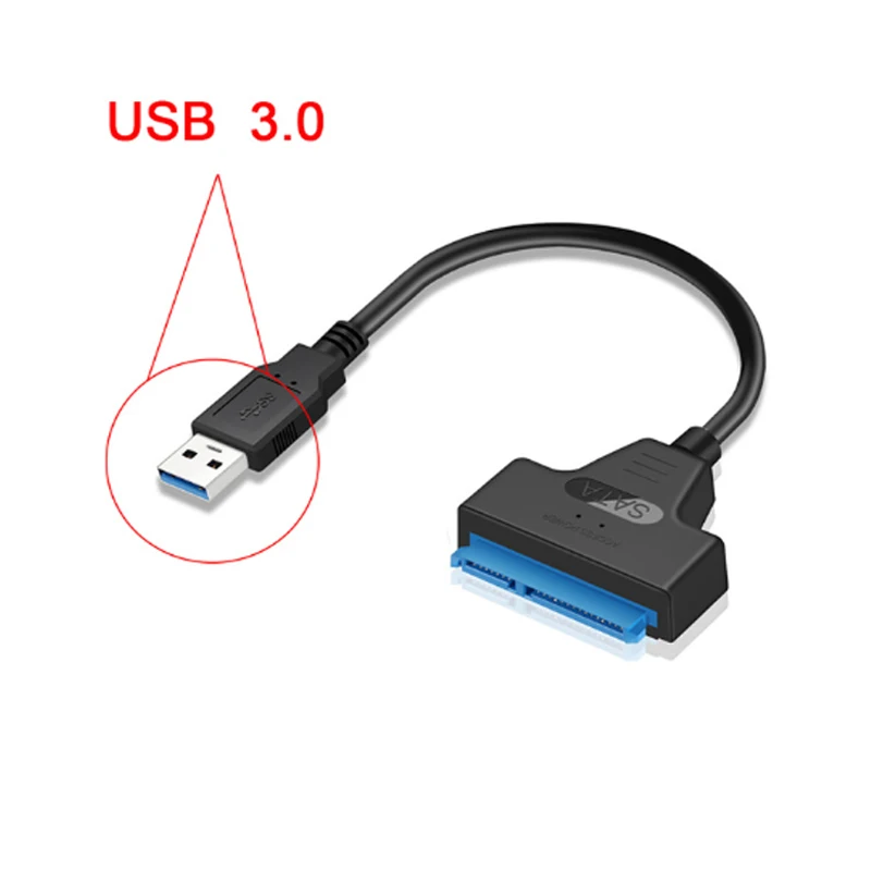 Kingspec SATA3 Кабел Sata към USB 3.0 Адаптер до 6 Gb/с Подкрепа за 2,5-инчов Външен SSD HDD Твърд диск 22-Пинов Кабел Sata III1