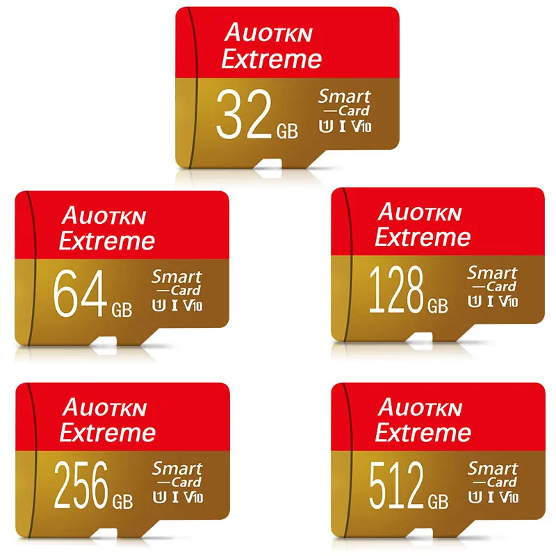 AuoTKN Помещение Специалната карта памет 256 GB Class10 Micro SD Карта Високоскоростен V10 8 GB 16 GB 32 GB 64 GB Mini SD Флаш TF Карта 128 GB2
