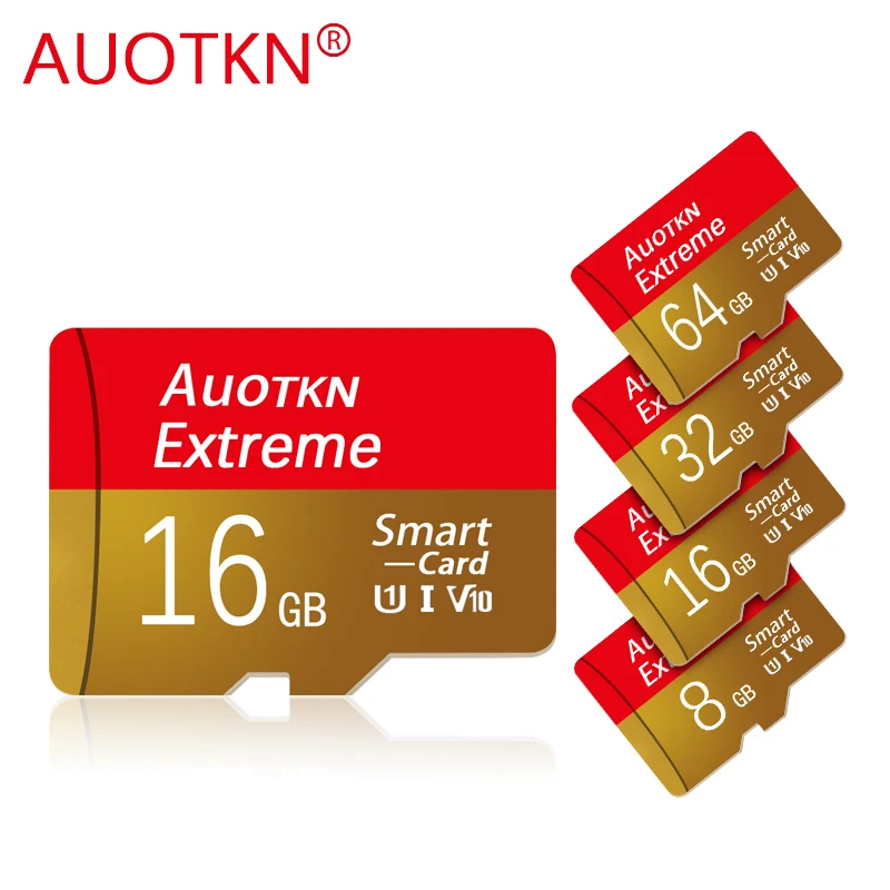 AuoTKN Помещение Специалната карта памет 256 GB Class10 Micro SD Карта Високоскоростен V10 8 GB 16 GB 32 GB 64 GB Mini SD Флаш TF Карта 128 GB3