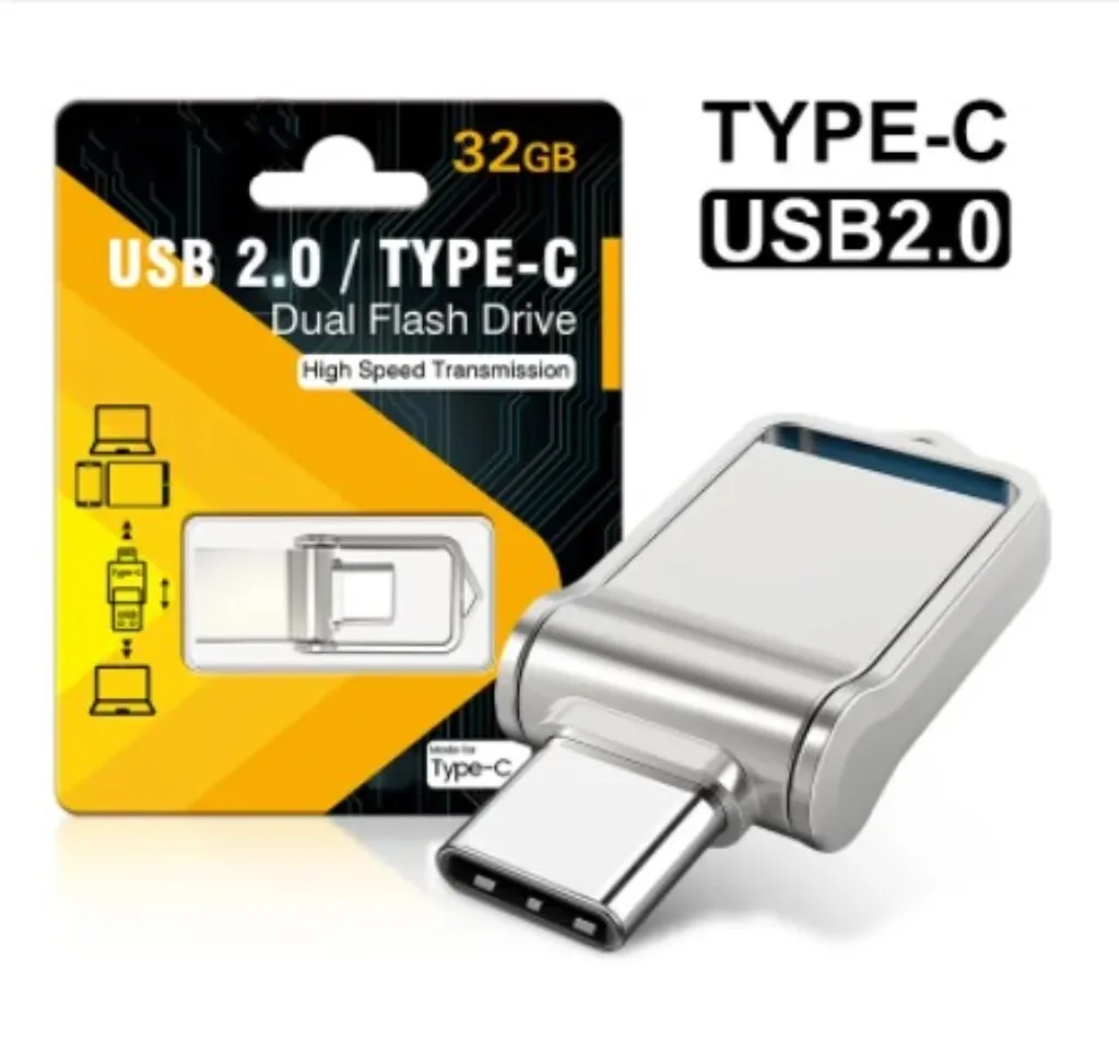 2023 Нов Метален Горещ USB 2.0 Флаш памет Type-c с Памет висока скорост от 128 GB, 256 GB, 512 GB 1000 GB Памет с Голям капацитет USB Флаш памет1