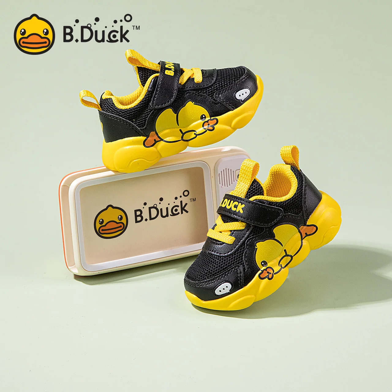 Б. Duck Детски спортни обувки, Модни мрежести дишащи обувки за момчета демисезонные детски улични маратонки за момичета3