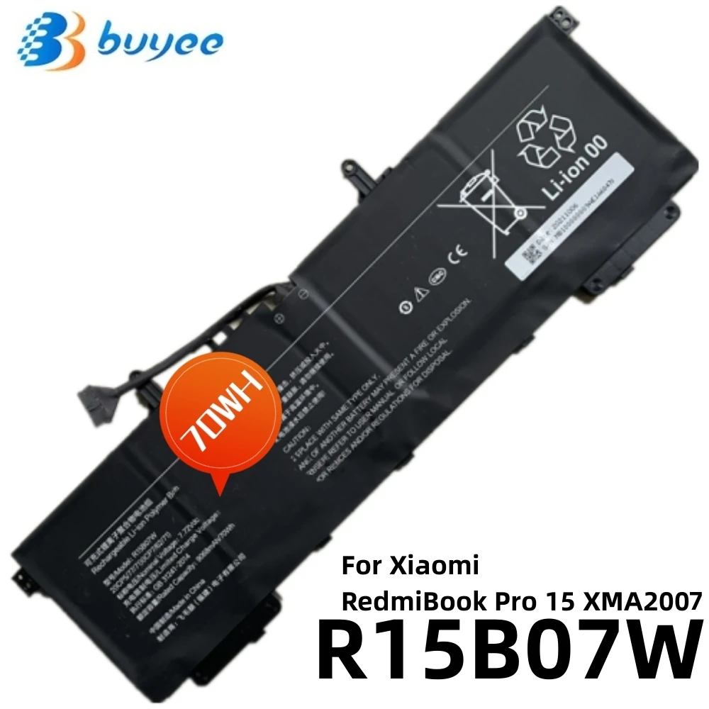 7,72 V 70WH 9068mAh R15B07W Литиево-йонна Батерия за лаптоп Xiaomi RedmiBook Pro 15 Подобрена версия на серия XMA20070