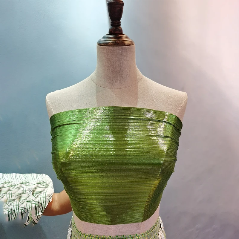 Тайландски традиционно облекло Женски съкратен върхове с нагрудной подплата Азиатски топ Дай Националност Бутик дворцов костюм принцеса2