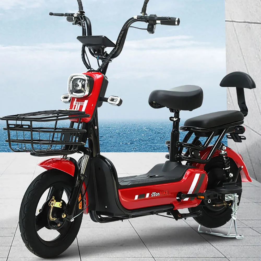 Електрически мотоциклет от високо стомана за отдих електрически автомобил Преносим инструмент за пътуване отпред и отзад Вид на главината3