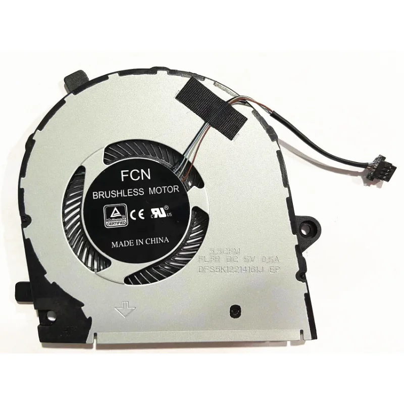 Оригинален вентилатор за Охлаждане на процесора за Dell Inspiron 7391 Vostro 5390 5391 P114G Вентилатор на лаптоп 0TCV60 DFS5K12214161J 0HT5WT 023.100 GS.00110