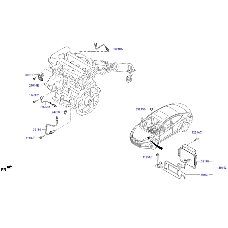 1 Бр. Компютърна Платка на Двигателя на Автомобила ECU Модул контролер ME17.9.11.1 39131-2B120 Замяна за Hyundai 391312B1202